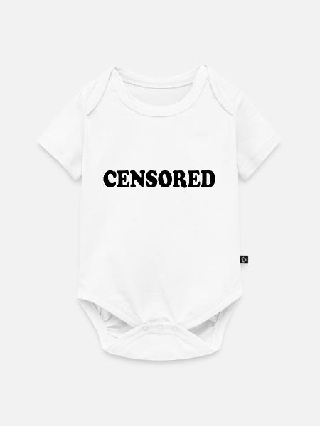censored - Baby Premium Kurzarmbody - Weiß
