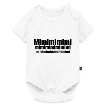Mimimimi saying in black - gift idea - Baby Premium short-sleeve bodysuit - white - Front