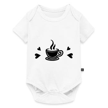 I love coffee - Baby Premium short-sleeve bodysuit - white - Front