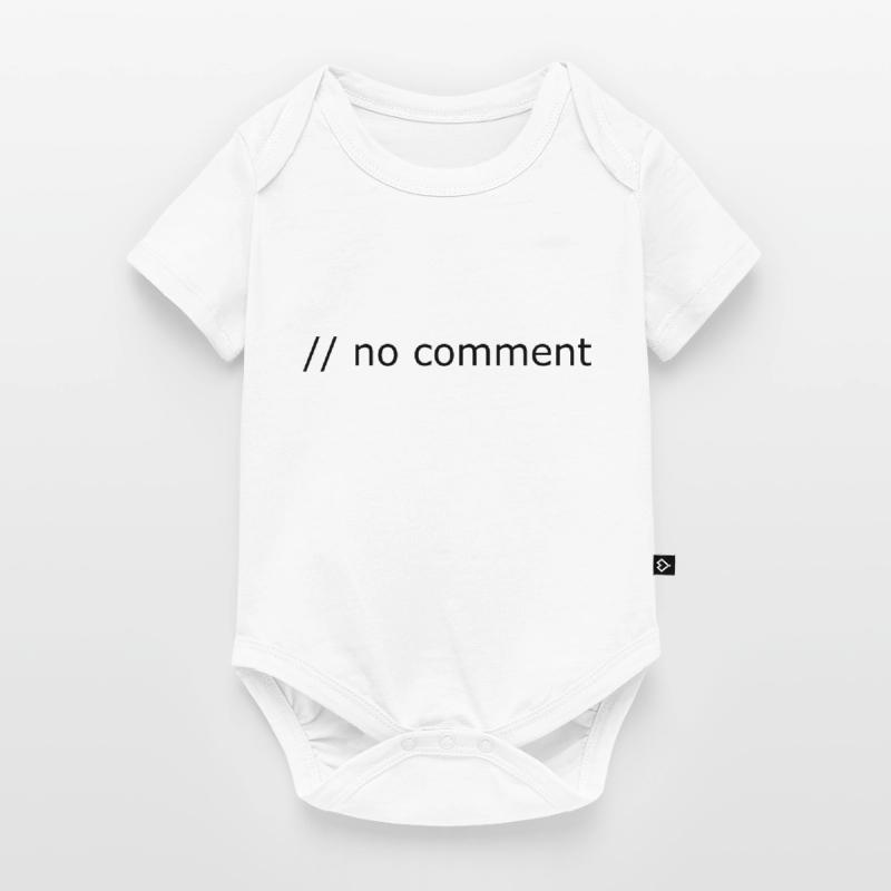 No comment Programming Computer Science Gift Baby Premium short-sleeve bodysuit