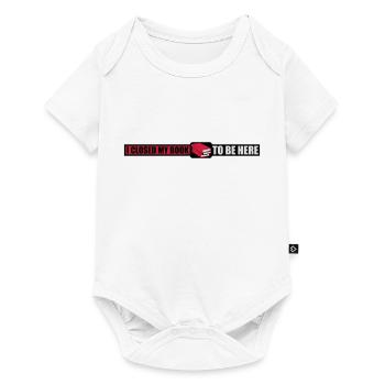 I closed my book - Baby Premium Kurzarmbody - Weiß - Vorne
