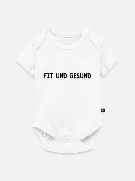 Fit und gesund - Baby Premium Kurzarmbody - Weiß