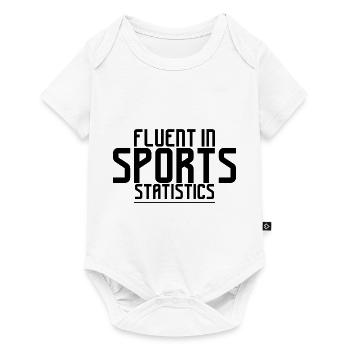 Fluent In Sports Statistics 4 - Baby Premium short-sleeve bodysuit - white - Front