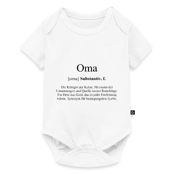Oma Definition Dictionary - Baby Premium Kurzarmbody - Weiß - Vorne