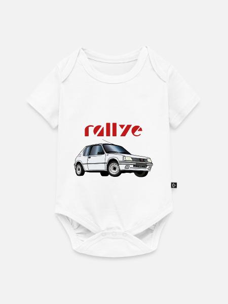 1 3 Rallye 90 92 Weiße Meije - Baby Premium Kurzarmbody - Weiß