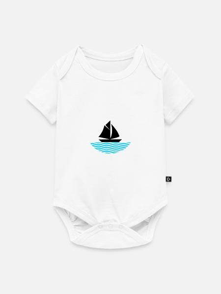 Boot - Baby Premium Kurzarmbody - Weiß