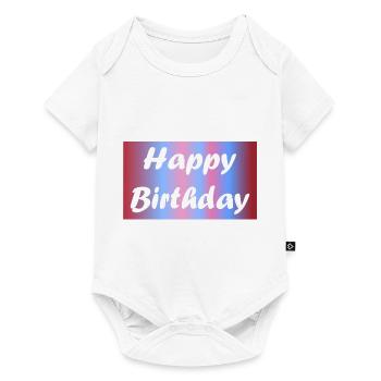 ALLES GUTE ZUM GEBURTSTAG. ALLES GUTE ZUM GEBURTSTAG. JAHRESTAG. - Baby Premium Kurzarmbody - Weiß - Vorne