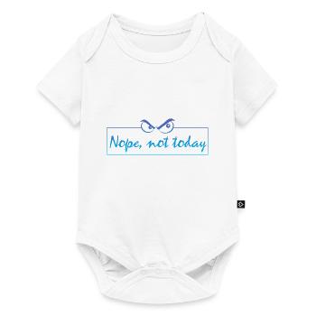 Nope not today - Baby Premium Kurzarmbody - Weiß - Vorne