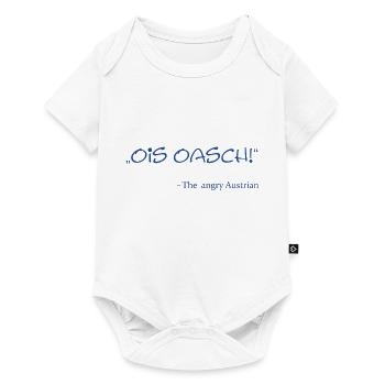 Ois Oasch - Baby Premium Kurzarmbody - Weiß - Vorne