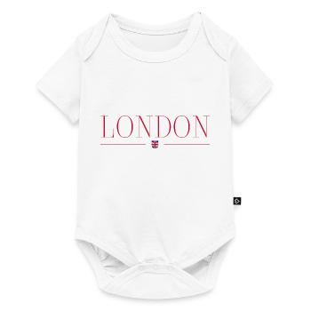 London Style Design T-Shirt - Baby Premium short-sleeve bodysuit - white - Front
