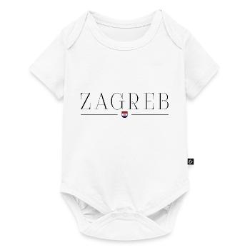 Zagreb, Croatie Style Design T-Shirt - Body à manches courtes Premium Bébé - blanc - Devant