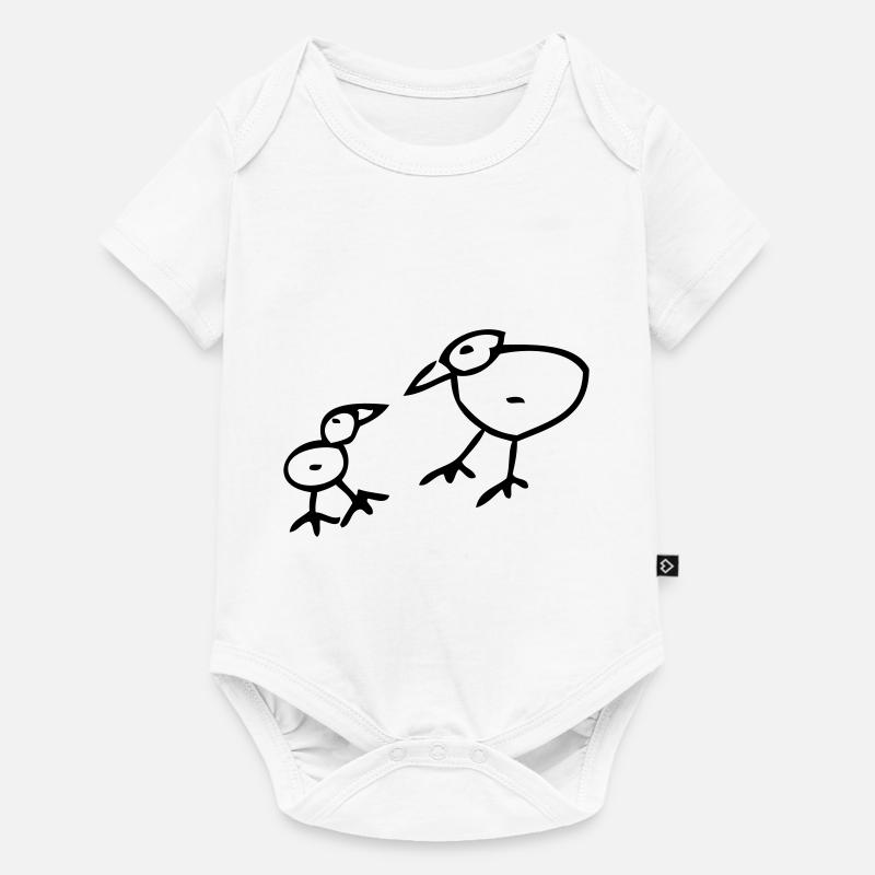 Vogel - Baby Premium Kurzarmbody - Weiß