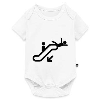 Escalator Cartoon Dessin idée de cadeau faux - Body à manches courtes Premium Bébé - blanc - Devant