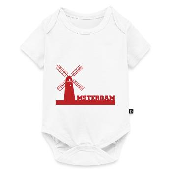Amsterdam - Hollande - Pays-Bas - Cadeau - Body à manches courtes Premium Bébé - blanc - Devant