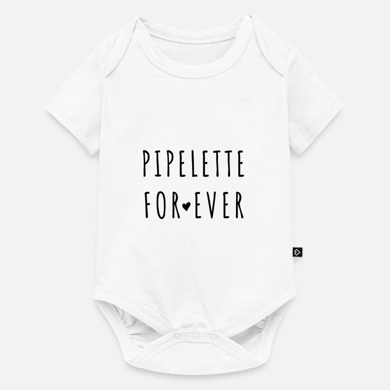 pipelette for ever - Body à manches courtes Premium Bébé - blanc