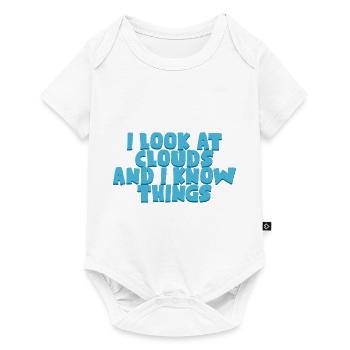 I look at clouds and I know things 4 - Baby Premium short-sleeve bodysuit - white - Front