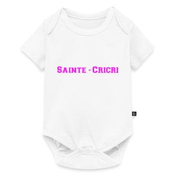 sainte cricri Christelle ,Christine,Christiane... - Body à manches courtes Premium Bébé - blanc - Devant