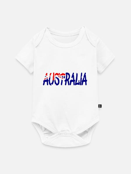 Australien, Australia, Down Under, Aussie - Baby Premium Kurzarmbody - Weiß