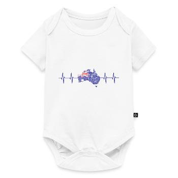 Australien - Australia - Baby Premium Kurzarmbody - Weiß - Vorne