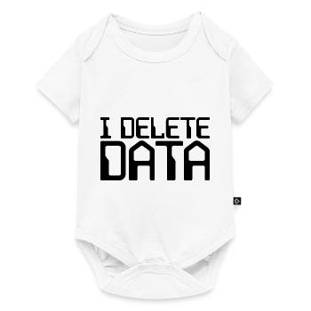 I Delete Data - Baby Premium Kurzarmbody - Weiß - Vorne