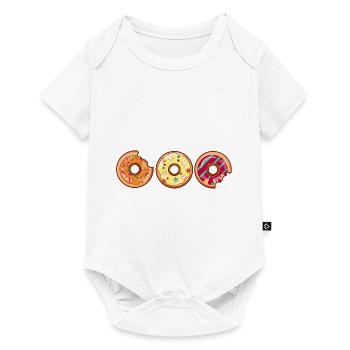 Donut Muffin Cool Cake Picture Colorful Gift Idea - Baby Premium short-sleeve bodysuit - white - Front