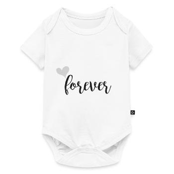 Toujours gris look partenaire - Body à manches courtes Premium Bébé - blanc - Devant