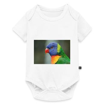 Honigpapagei alias Loris - Baby Premium Kurzarmbody - Weiß - Vorne