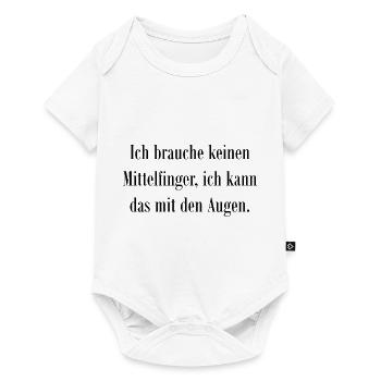 Spruch - Baby Premium Kurzarmbody - Weiß - Vorne