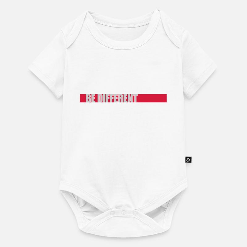 Be different Logo Design - Baby Premium Kurzarmbody - Weiß