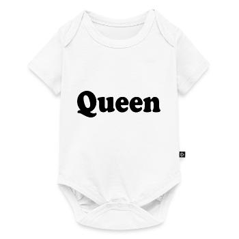 QUEEN - Baby Premium Kurzarmbody - Weiß - Vorne