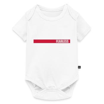 fearless Text Quote Design - Baby Premium short-sleeve bodysuit - white - Front