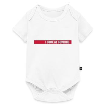 Je suis nul au bowling - Body à manches courtes Premium Bébé - blanc - Devant