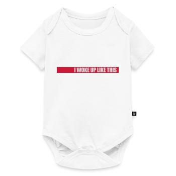 woke up like this - Baby Premium short-sleeve bodysuit - white - Front