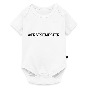 Erstsemester schwarz / Motiv für Ersti / Studenten - Baby Premium Kurzarmbody - Weiß - Vorne