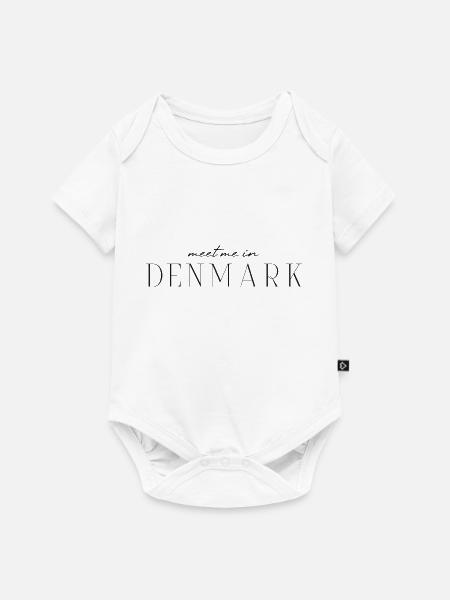 Dänemark Hygge T-Shirt - Baby Premium Kurzarmbody - Weiß