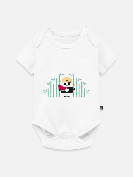 PANDALICIOUS - Baby Premium Kurzarmbody - Weiß
