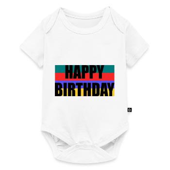 JAHRESTAG. ALLES GUTE ZUM GEBURTSTAG!. ALLES GUTE ZUM GEBURTSTAG!. - Baby Premium Kurzarmbody - Weiß - Vorne