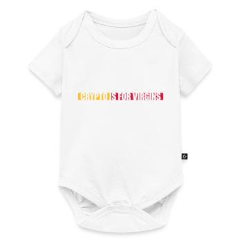 crypto is for virgins - Baby Premium short-sleeve bodysuit - white - Front