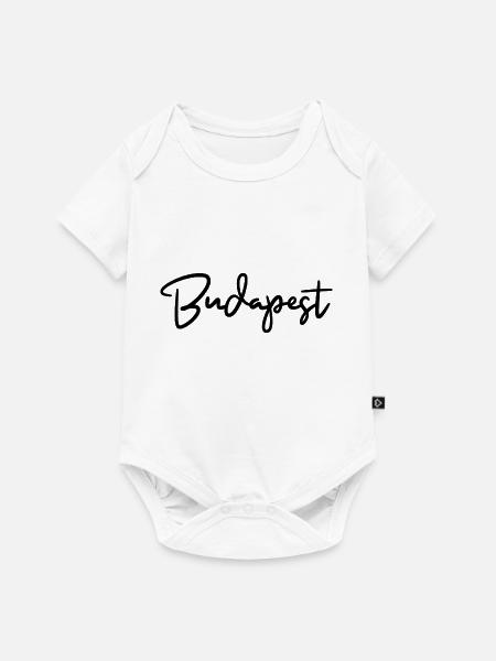 Budapest - Baby Premium Kurzarmbody - Weiß