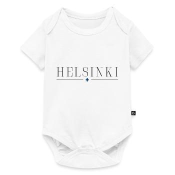 T-shirt Helsinki : Design, Nature, Élégance - Body à manches courtes Premium Bébé - blanc - Devant