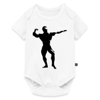 bodybuilding_4 - Body à manches courtes Premium Bébé - blanc - Devant