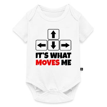 Keyboard / it moves me / gift / gambling - Baby Premium short-sleeve bodysuit - white - Front