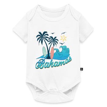 Bahamas holiday sun beach - Baby Premium short-sleeve bodysuit - white - Front