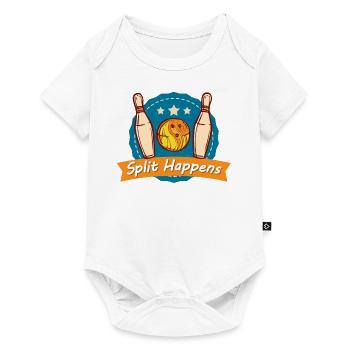 T-shirt de Bowling de Bowling de Happens - Body à manches courtes Premium Bébé - blanc - Devant
