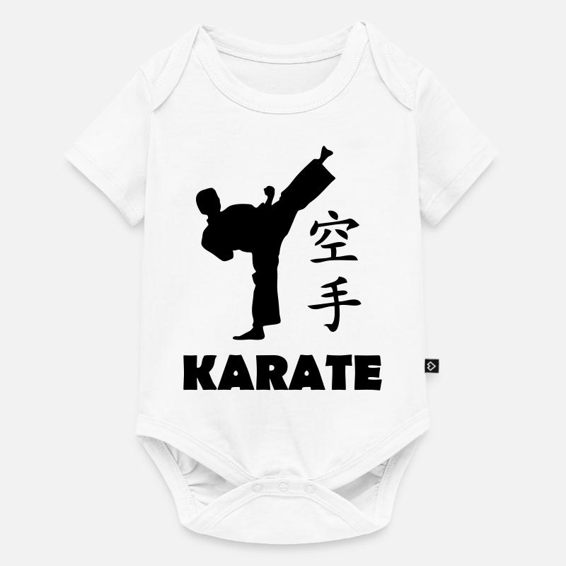 karate - Baby Premium Kurzarmbody - Weiß