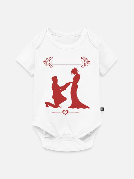 Ich Heirate - Baby Premium Kurzarmbody - Weiß