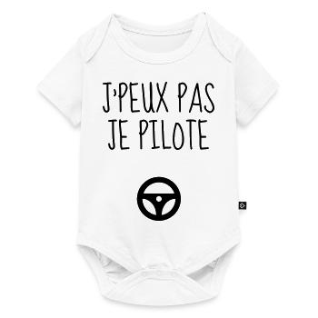 Fahrer Fahren Sport Auto Spieler - Baby Premium Kurzarmbody - Weiß - Vorne
