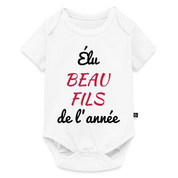 Stepson Schwiegersohn Beau Fils Baby Bébé Birth - Baby Premium short-sleeve bodysuit - white - Front