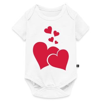 herzen_001 - Baby Premium short-sleeve bodysuit - white - Front