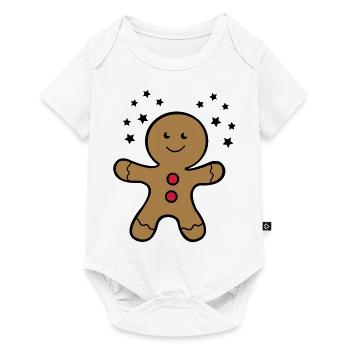 lebkuchenmann_2 - Baby Premium Kurzarmbody - Weiß - Vorne